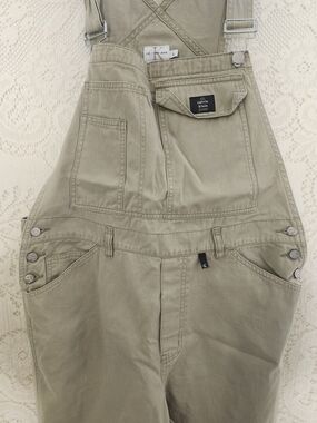 Vintage 100% Cotton Calvin Klein Overalls In Khaki
